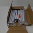 Room divider curtain rod Expandable Room Divider, Tension Curtain Rod, Damage Free Freestanding Vertical Tension Stand, maximum extension W:70inch H:125inch (White)
