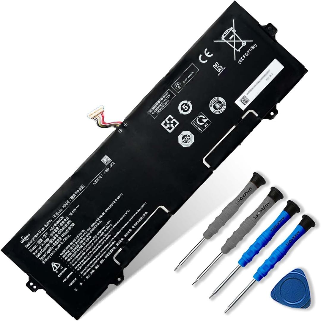AA-PBMN4VN Laptop Battery 68Wh Compatible with Samsung Galaxy Book Pro 360 15 15.6" NP950XDB NP950XDB-KA1US NP950XDB-KB1US NP950XDB-KC3US NP950XDB-KC5US NP950QDB NP950QDB-KB1US NP950QED-KB1US 15.44V