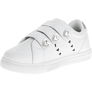 KG Girl Sneakers Non Slip - Fashion Casual Canva Low Top Shoes - White Laceless (Size 6 Toddler)