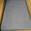 35 Inch Portable Wardrobe Closet for Small Room, Clothing Organizer Storage Rack with Non-Woven Fabric Cover, 1 Clothes Hanging Rod, 6 Storage Shelves, Grey