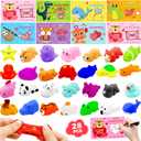 28 Pack Valentines Day Gifts for Kids ,Mochi Squishy Toys with Valentine Greeting Cards Classroom Prizes Exchange Gifts Prizes Valentines Day Gifts Valentine Party Favors for Kids Boy Girl