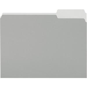 Amazon Basics File Folders, Letter Size, 1/3 Cut Tab, Gray, 36-Pack