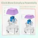 3 PCS Keyboard Fidget Toy, Quiet & Loud Fidget Keyboard Toys to Release Stress, Portable Linear & Separate Fidget Keyboard Keychain, Silent Keyboard Fidget Clicker for Quiet Sense