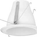 Progress Lighting 5" Deep Cone Reflector Trim for 5" housing, Indoor, P8268-28, Satin White