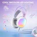 Headset with Mic, RGB Wired Gaming Headset with Surround Sound, Noise Canceling Gaming Headphones for PC, PS5/PS4, Laptop, Mac, Nintendo- HG8959