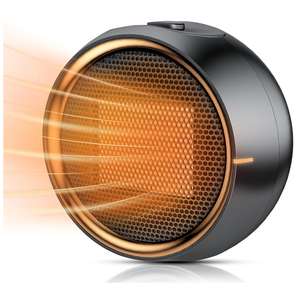 Space Heater, Portable Electric 500W PTC Ceramic Heaters for Indoor Use, Efficient Fast Heating, Tip-Over & Overheat Protection, Quiet Small Mini Desk Heater for Bathroom Home Office Bedroom