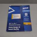 Mifflin-USA Name Badge Inserts,Badge Inserts (50 Sheets), Compatible with Inkjet, Laser Printer, and Printable Sheets