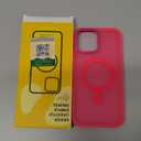 Newfuture Designed for iPhone 13 Pro Max Case with Magnetic [13 FT Military Drop Protection] [Compatible with Magsafe] Slim Translucent Matte Shockproof with Anti-Fingerprint Phone Case, Hot Pink