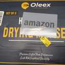 Oleex 3-Pack Stone Dish Drying Mat Set Includes 1 Large 24”x16” & 2 Small 4”x9” for Kitchen Counter-Collapsible Diatomaceous Earth Pad Absorbs Water & Dries Dishes Fast, Non-slip, Odor-Resistant Mats