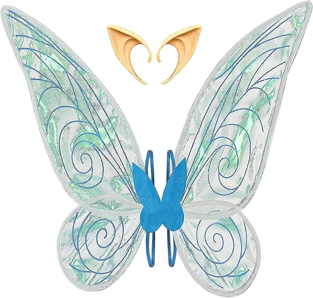 Fairy Wings Adult Women Sparkle Butterfly Wings Costume Princess Accessories for Girls Halloween Dress Up
