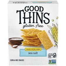 Good Thins Sea Salt & Simply Salt Corn Snacks Gluten Free Crackers BBD: 07-19-26