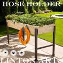 Owl Decorative Hose Holder Decorative Cast Iron Garden Hose Hanger for Outside Wall, Heavy Duty Vintage Hose Reel for Patio, Yard, or Villa (garden hose holder)