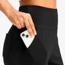 G Gradual Women's Bermuda Long Shorts with Pockets 9" High Waisted Knee Length Shorts for Women Walking Athletic Workout (Black, XL)