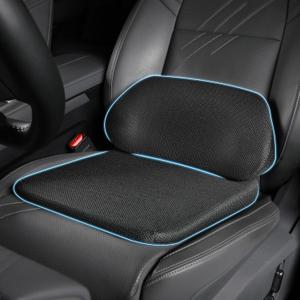 Car Seat Cushion&Lumbar Support Pillow Drive Comfort,Back Pain Relief Truck Wedge Cushion/Pillow,Snug Waist Support,Memory Foam,Soft Fabric,Breathable&Not Stuffly,Improve Posture,Office Chair