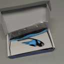 Pet Grooming Combo - Blue Deshedding Brush with Metal Comb for Detangling and Dematting Long, Matted Fur on Cats and Dogs