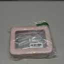 Prite Clear Makeup Bag Cosmetic Organizer Case Waterproof Travel Toiletry Bag Skincare Pouch with Golden Zipper(Pearlescent Pink) (Standard - Single Layer)