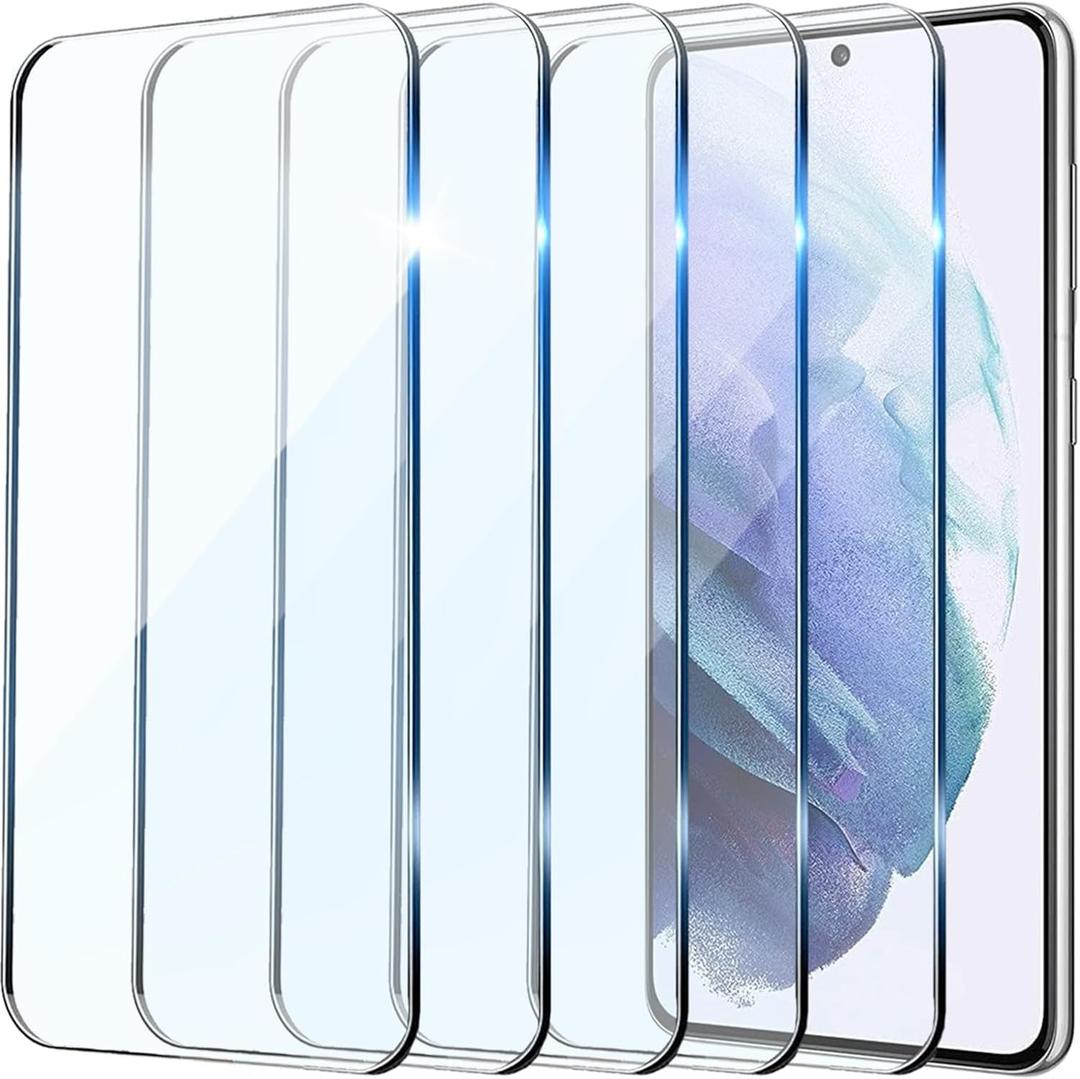 2 x 5+1 Pack Designed for Samsung Galaxy S21 Plus Screen Protector9H Tempered Glass Full Coverage Film Compatible for Samsung S21+Plus HD