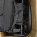 Gravity Folding Baby Stroller - Portable Travel Toddler Stroller w/Adjustable Backrest, Canopy & Cup Holder, Lightweight and UV Protected, One-Hand Automatic Folding - Black