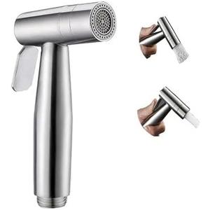 Handheld Bidet Sprayer for Toilet, Dual Mode Spray Head (Jet/Soft) Baby Cloth Diaper Sprayers Bide t for Toilet Stainless Steel Bathroom Hand Held (Bide t Sprayer Head Only)
