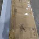 Kitchen Island with Storage 54" Large Rolling Kitchen Island Cart On Wheels 2 Cabinets 2 Drawers,Spice Towl Rack Mobile Kitchen Table White (No Drop Leaf)