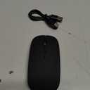 SUNGI Bluetooth Mouse for Laptop/MacBook/iPad/Android PC,Rechargable Quiet Slim Wireless Mice Compatible with Windows/Linux/Tablet,Black