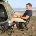 Portable Fishing Chair with Cooler Bag, Foldable Backpack Stool with Backrest, Backpack Cooler Chair for Finishing Travel Camping Hunting Hiking