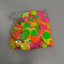 Deekin 10000 Pieces Neon Confetti 5 Colors Confetti Party Table Decor Fluorescent Neon Party Supplies Glow in The Dark Paper Tissue Paper for Birthday, Wedding Supplies(Round Style)
