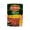 Del Monte Fire Roasted Diced Tomatoes 14.5 oz.,Can, 12 Pack