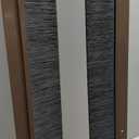 uxcell 2Pcs Door Brush Bottom Sweep H-Shape Aluminum Alloy Base with 2-inch Nylon Brush for Home, Industrial (39-inch L x 3-inch W, Brown)