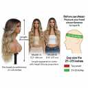 HMHIFI Long Ombre Blonde Wigs for Women 26 inch Long Wavy Middle Part Wig Ombre Blonde Wigs Upgraded Protein Fiber Hair Replacement Wig Cosplay Costume Halloween Wig(26'' Brown Ombre Blonde)