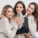 Christmas Phone Case for Samsung Galaxy S25 Ultra - Clear Transparent Soft TPU Protective Cover with Xmas Gingerbread Man Pattern, Shockproof Cute Case for Boys Girls (6.8 Inch)