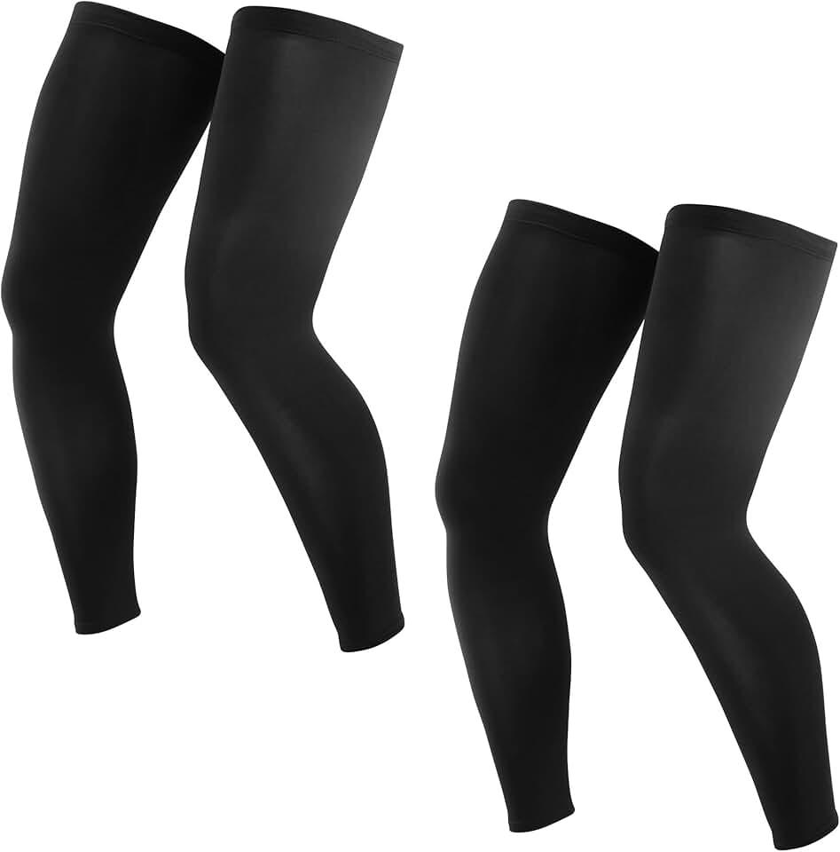Tough Outdoors Leg Compression Sleeve - Leg Sleeves for Men & Women - Compression Calf Sleeves - Basketball Football Cycling, L