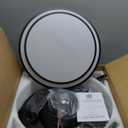 48 Inch Fandelier Ceiling Fan with Light, Retractable Ceiling Fan with Lights for Bedroom Living Room Dinning Room, Chandelier with Fan 6 Speed, LED Dimmable-Black