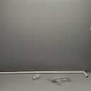 White Double Curtain Rods for Windows, 1 Inch Extra Long Dual Curtain Rod with Decorative Mosaic Colourful Glass Ball Finial, Adjustable Heavy Duty Drapery Rods for 72 to 144 Inch Windows