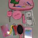 Toddler Play Purse for Kids with Accessories, Toys for Girls with Pretend Makeup, Keys, Smartphone, Dress Up Toy Purse for Toddlers and Kids - Birthday Gift for Little Toddler Girls Ages 3 4 5 6, Pink