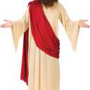 Fun World Jesus Christ Costume,Wig, Beard Complete Set