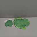 Junkin 60 Pcs St. Patrick's Day Cutouts Classroom Bulletin Border Decoration Shamrock Gold Hat Beer Mug Irish Shoes Cutouts for St. Patrick's Day(Glitter Clover)