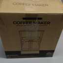 Compact 5-Cup Coffee Maker: Featuring Brew-Pause Technology, a Permanent Filter, and Simple One-Touch Operation. Enjoy Auto Keep-Warm Coffee, Perfect for Home/Office/Outside-Black.