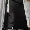 Rolanstar Twin Bed Frame with Headboard, Solid Wood Bed Frame Foundation with Wood Slat Support, Charging Station & LED Lights, No Box Spring Needed, Black