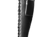 JustFab Thigh High Boots for Women - Black Faux Leather Over-the-Knee Boots with Chunky Heel - Jordane (12)