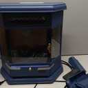 RealSmart Electric Fireplace Heater 22 in Freestanding Fireplace Stove Infrared Fireplace with 3D Flame Effect Remoted Control, Timer, Overheating Protection (Blue)