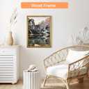 Wood 20x28 Frame Gold, Ornate Natural 28x20in Poster Picture Frame, Modern Golden 20 x 28inch Gallery Wall Photo Frame with HD Plexiglass, Horizontal Vertical Wall Mounting Display 1pcs
