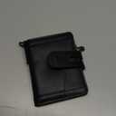 Genuine Leather Chain Wallets for Men: RFID Blocking Mens Wallet with Chain Purse Bifold Zipper Coin Pocket with Anti-Theft Chain, Gift for Father Husband At Birthday (Black)