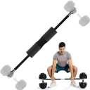 Adjustable Dumbbell to Barbell Converter Bar - Metal Solid Heavy-duty Versatile Barbell Weight Bars for Lifting Full Body Workouts Home Gym Fitness - Up to 200 lb Capacity