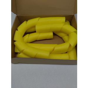25mm Dia Electrical equipment Flexible Spiral Tube Cable Wire Wrap Computer Manage Cord Yellow 1M Length