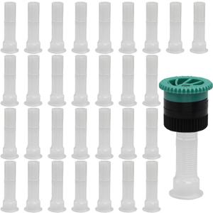 Spray Sprinkler Nozzle Filters 30 Pack, Variable Arc Nozzle Replacement Parts, Generic Irrigation System Sprinkler Water Filter with Fine Mesh Screen (White)
