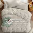 Bedsure Duvet Cover King Size with Fitted Sheet - 4 Pieces Prewashed Polyester Extra Soft Bedding Set, Includes 1 Duvet Cover 104''x90'' with Zipper Closure, 2 Pillow Shams, 1 Fitted Sheet, Linen