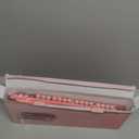 Wireless Keyboard and Mouse Combo, Typewriter Keyboard with Magnetic Wrist Rest, Full-Size Retro Round Keycaps, Smart-Sleep, 2.4GHz Stable Connection for Mac/Windows/PC, Trueque(Blush Pink)