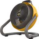 Vornado 293 Large Heavy Duty Shop Fan, 3 Speed Electric Fan, High Impact Casing, IP54-Rated Motor, Whole Room Air Circulator, Pivoting Head, Carry Handle, 16 Floor Fan for Bedroom and Garage, Yellow