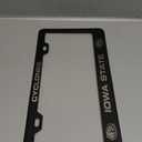 Iowa State Cyclones Laser Engraved Metal License Plate Frame Black Officially Licensed Collegiate Product